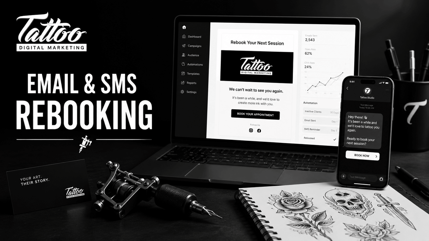 How Tattoo Shops Can Use Email And SMS To Rebook Clients