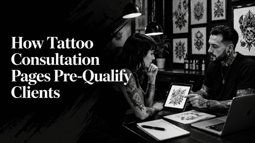 How Tattoo Consultation Pages Pre-Qualify Clients